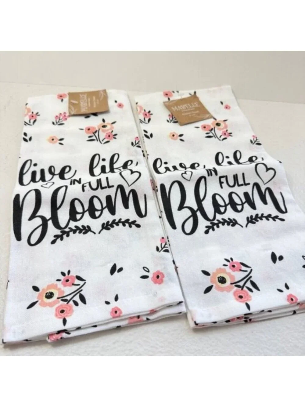 Set of 2 Kitchen Towel flower print